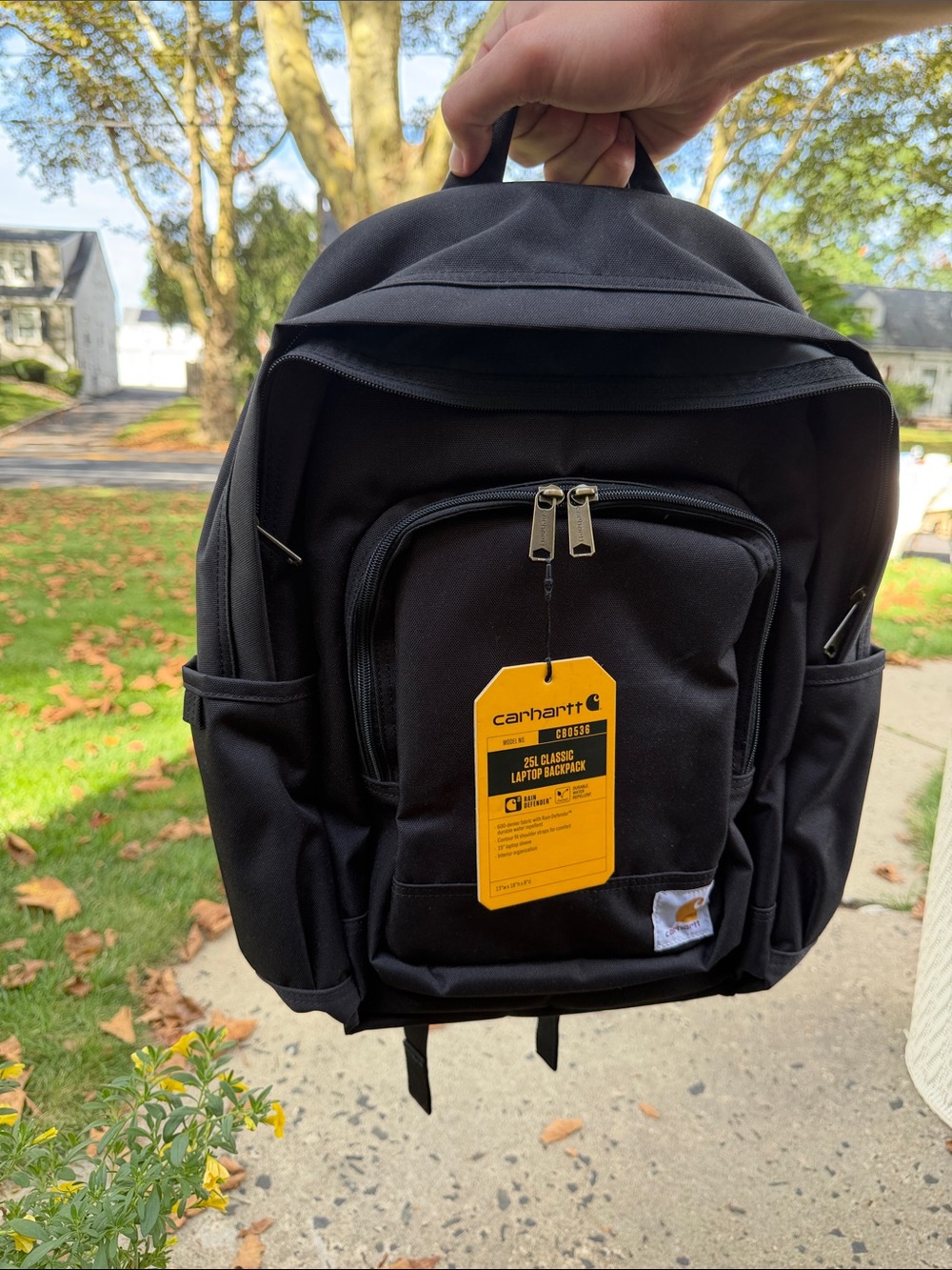 Carhartt Black Everyday Laptop Backpack with Front Pocket